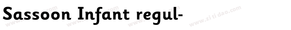 Sassoon Infant regul字体转换
